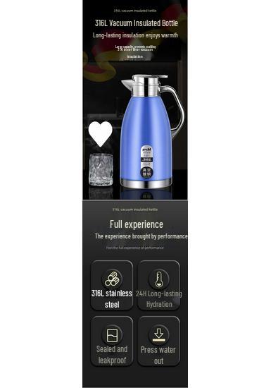 Large Capacity German Stainless Steel Thermos Flask for Home, Restaurant, or Hotel Use