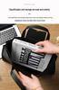 A4 Leather Business Document Briefcase - Large Capacity Custom Bag