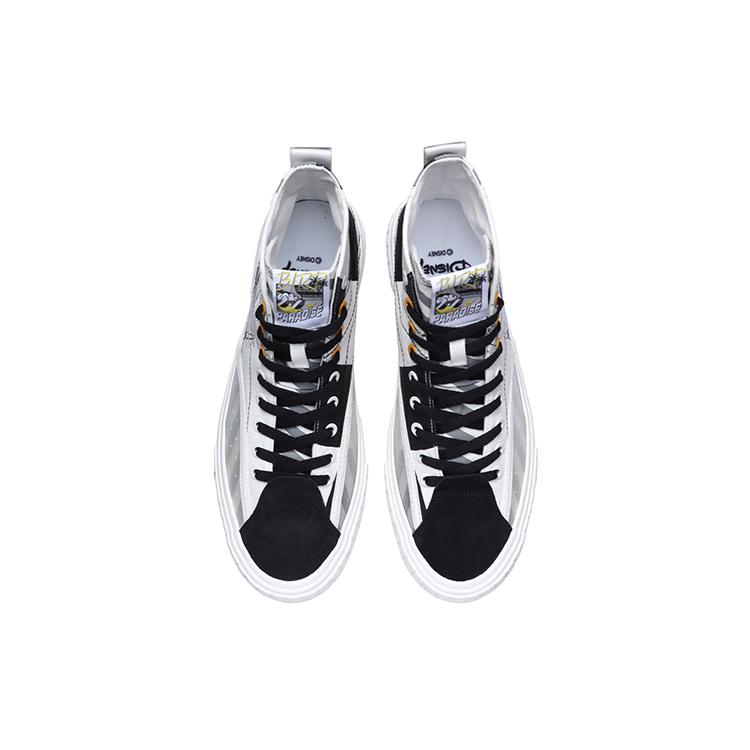 New LINING Classic Canvas Hi X Disney 'White Black' AGCR179-3