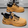 Autumn men's shoes, new breathable cargo shoes, men's trend, versatile white shoes, men's platform casual board shoes