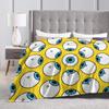 Eye Pattern Blanket Warm Soft Street Trend Plush Throw Blanket For Kids Adult Outdoor Flannel Bedspread Bed Cover