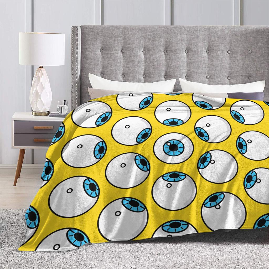 Eye Pattern Blanket Warm Soft Street Trend Plush Throw Blanket For Kids Adult Outdoor Flannel Bedspread Bed Cover