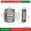 No-Drill Anti-Theft Door Latch Lock for Bathroom