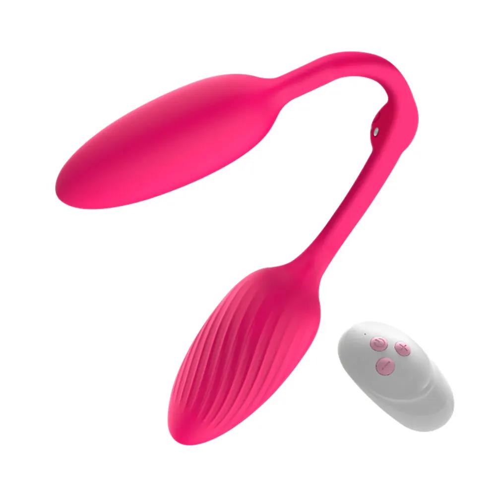 Double Dildo Anal Vibrators for Women Wearable Panties G Spot Clitoris Stimulator Butt Plug Vibrating Eggs Sex Toys for Couple