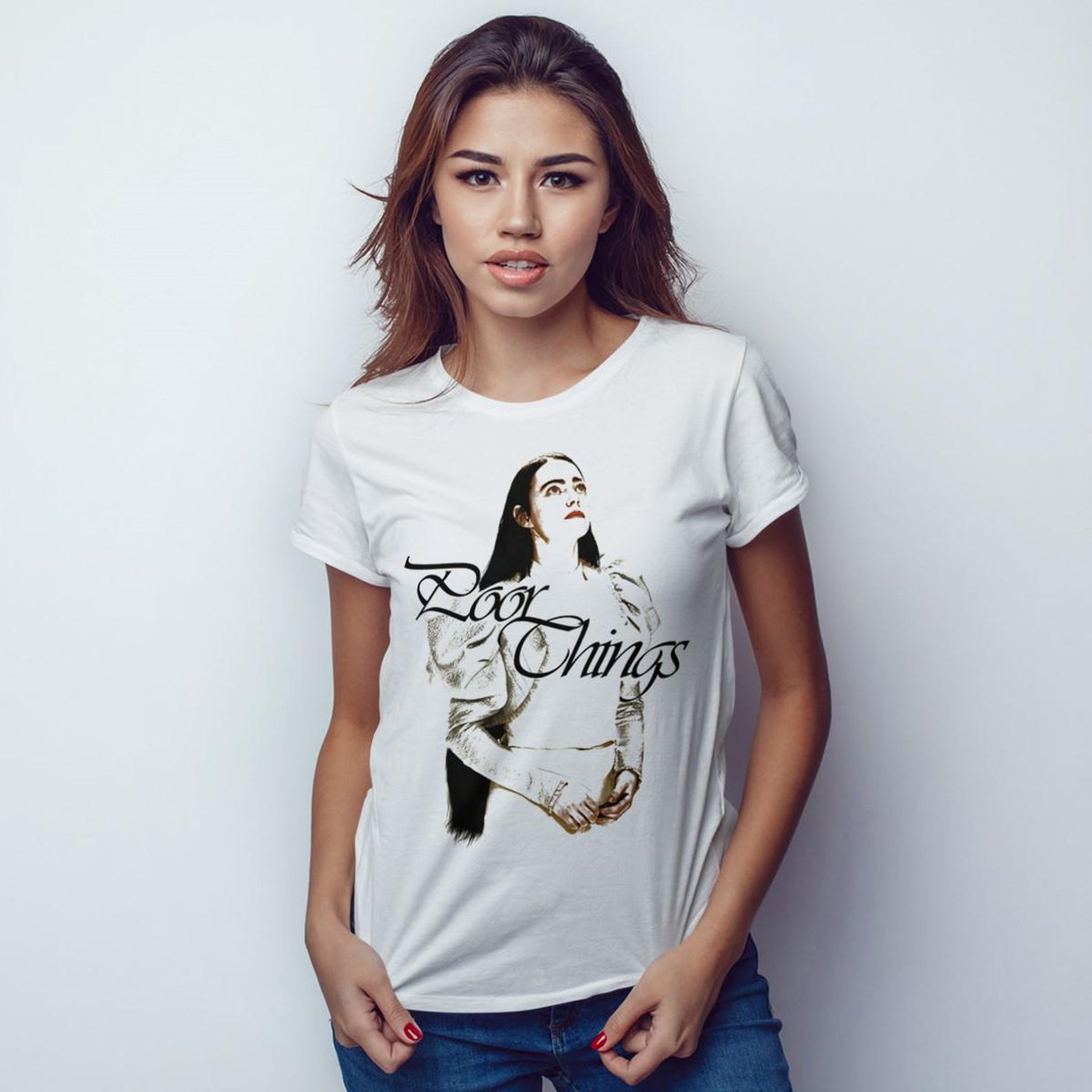 Emma Stone Poor Things T-Shirt, Men s and Women s Sizes (MOV-90032) M