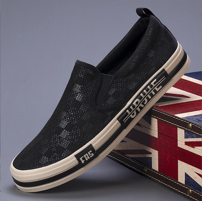 

Men Shoes Spring Summer Casual Men s Canvas Shoes Slip on Loafers Breathable Comfortable Casual Sneakers 44 чорний