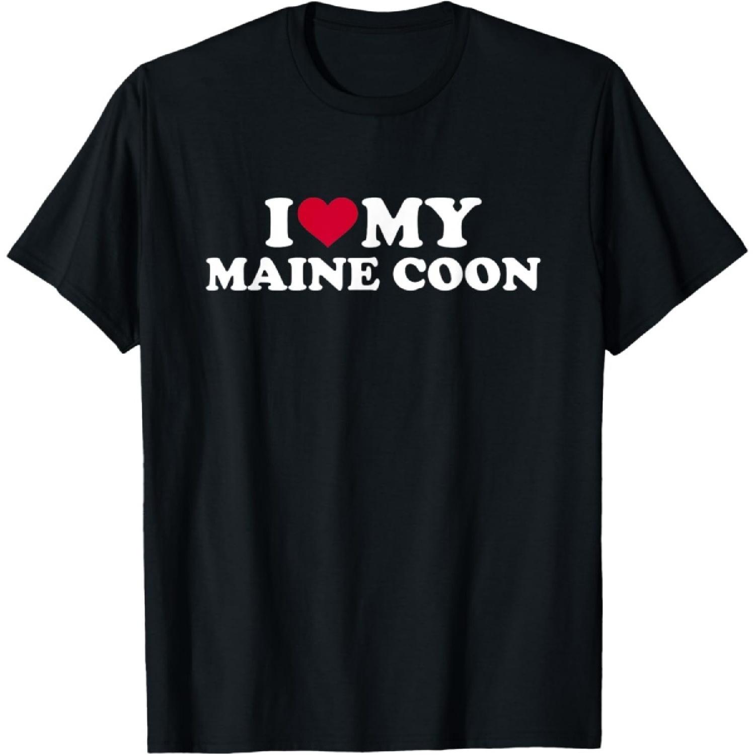 I love my maine coon cat T-Shirt S