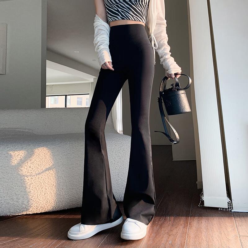 Women's High-Waist Slimming Flared Shark Leggings