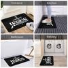 Custom Jesus The Way The Truth The Life Doormat Anti-Slip Entrance Mats Religion Cross Christian Faith Balcony Room Carpet Rug