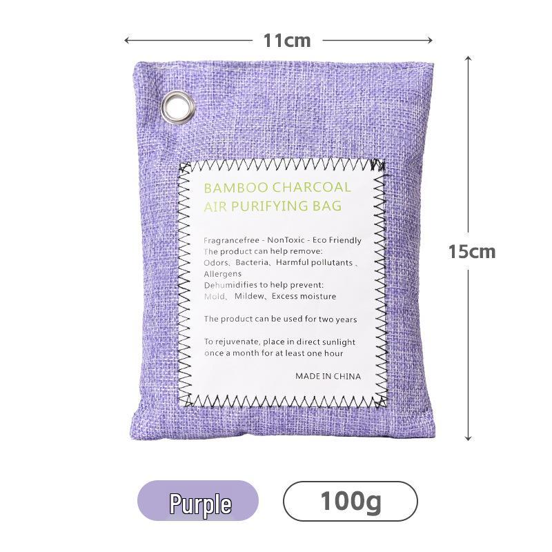 Exclusive Bamboo Charcoal Bag: 200g Activated Carbon for Car Odor and Formaldehyde Removal
