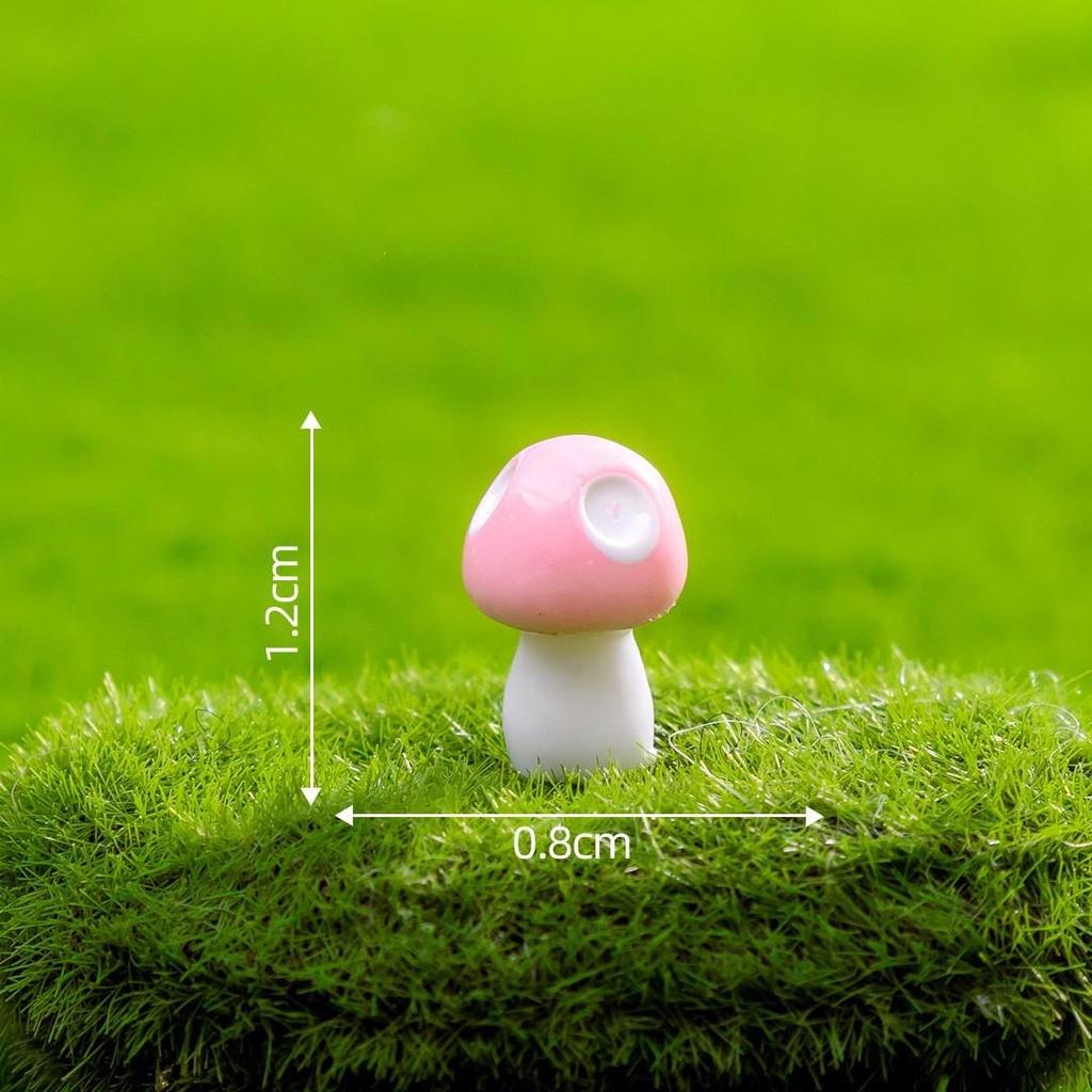 Creative Micro Landscape Colored Mushroom Ornaments for DIY Gardening