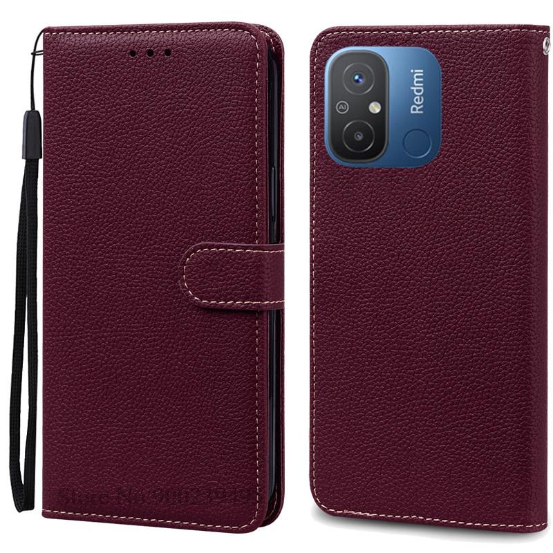 Für Redmi 12C Hülle Weiche Silikon Leder Brieftasche Flip Case Für Xiaomi Redmi 12C Hülle Handyhülle Redmi12C Redmi 12 C Fundas Coque