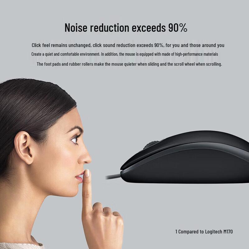 Logitech M110 USB Wired Silent Mouse