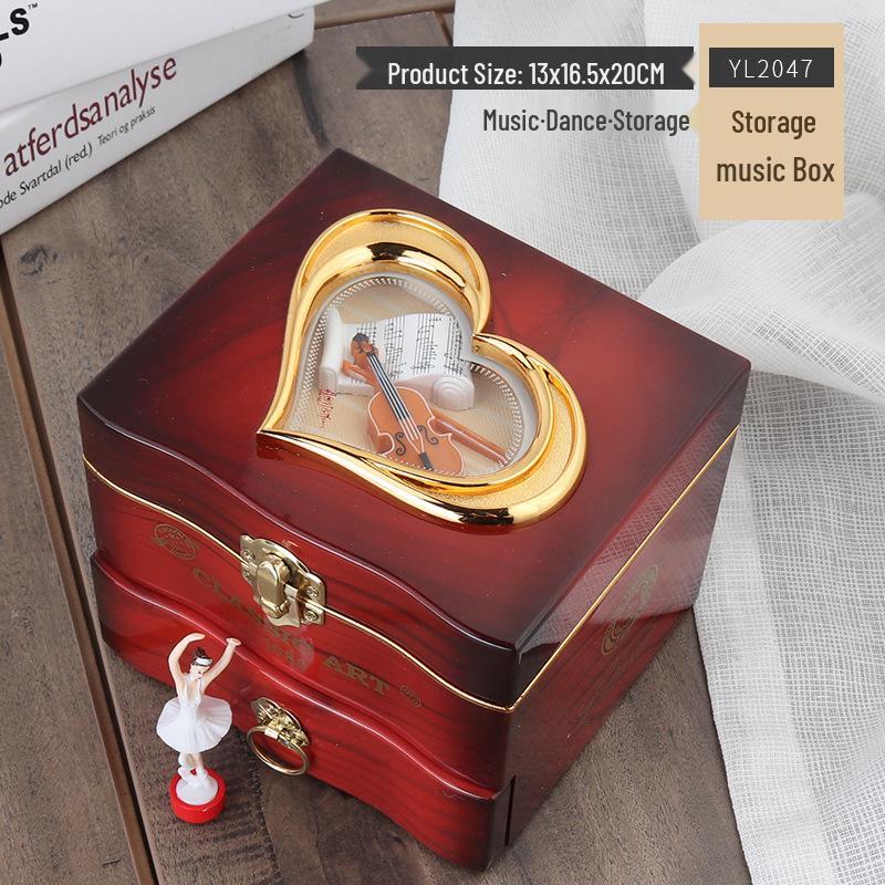 Mini tanzender Mann rotierende Spieluhr: Nähmaschine, Grammophon, Schreibmaschine Design