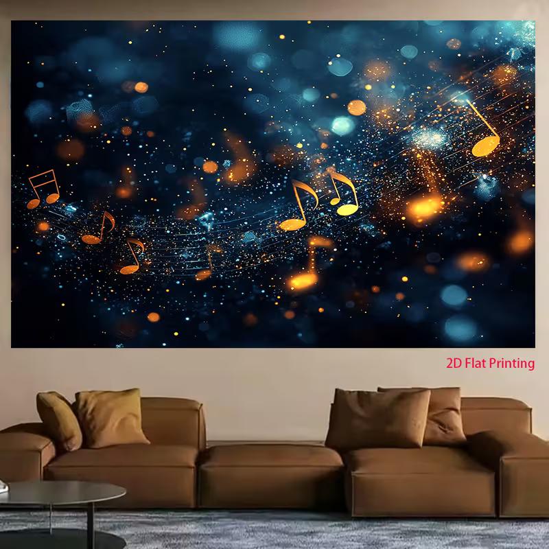 2D Musical Themed Backdrop for Stage, Party or Live Performance Photoshoot