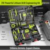 Toolbox Set: Electric Drill & Screwdriver Combo for Home Repair