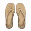 Sommerschuhe für Damen, schwarze wasserdichte Plateau-Strandschuhe, Flip-Flops mit dicker Sohle, flache Sandalen mit Clip-Zehen-Oberbekleidung