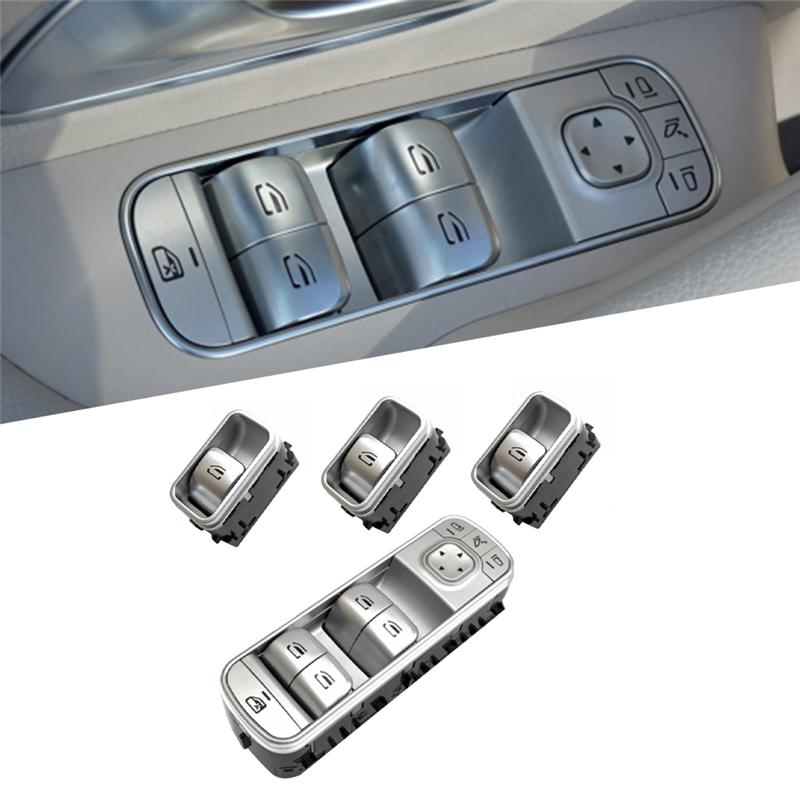 1679054501 Car Power Lifter Window Switch 1679054601 Silver ABS Automotive Supplies For Mercedes Benz GLS GLE W167 2020-2025