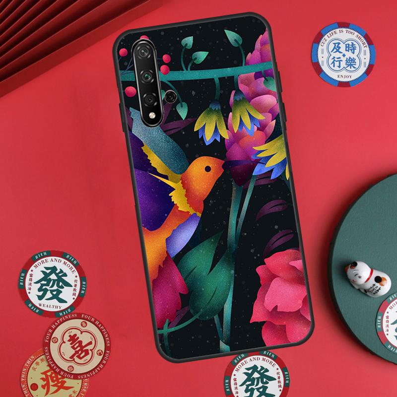 Hummingbird For Huawei Nova Y73 Y72 Y61 Y91 Y90 Y70 Y60 12s 12i 11i 8i 9 10 SE P60 Pro P30 P40 Lite Case