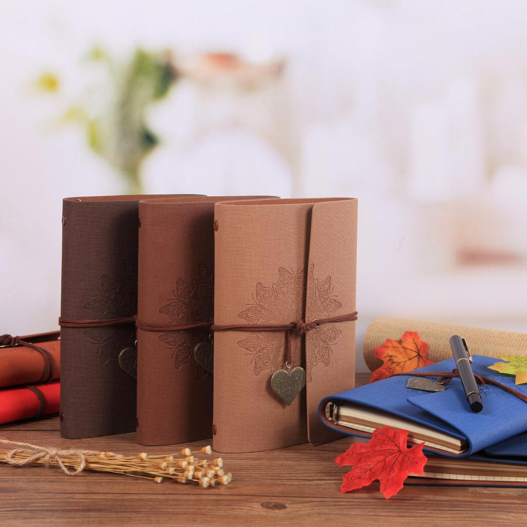 Creative Autumn Leaf Loose-Leaf Travel Journal Set - Custom Retro Diary Notebook