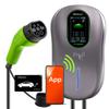 Qoltec EV-Ladestation 2-in-1 Typ 2 | 22kW | Wi-Fi | Smart life APP | LCD | RFID | 3 Phasen | Wallbox | 5m