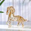2026 Zodiac Horse Statue Feng Shui Collection Crystal Light Luxury Horse Sun Catcher Ornament Home Desktop Decoration