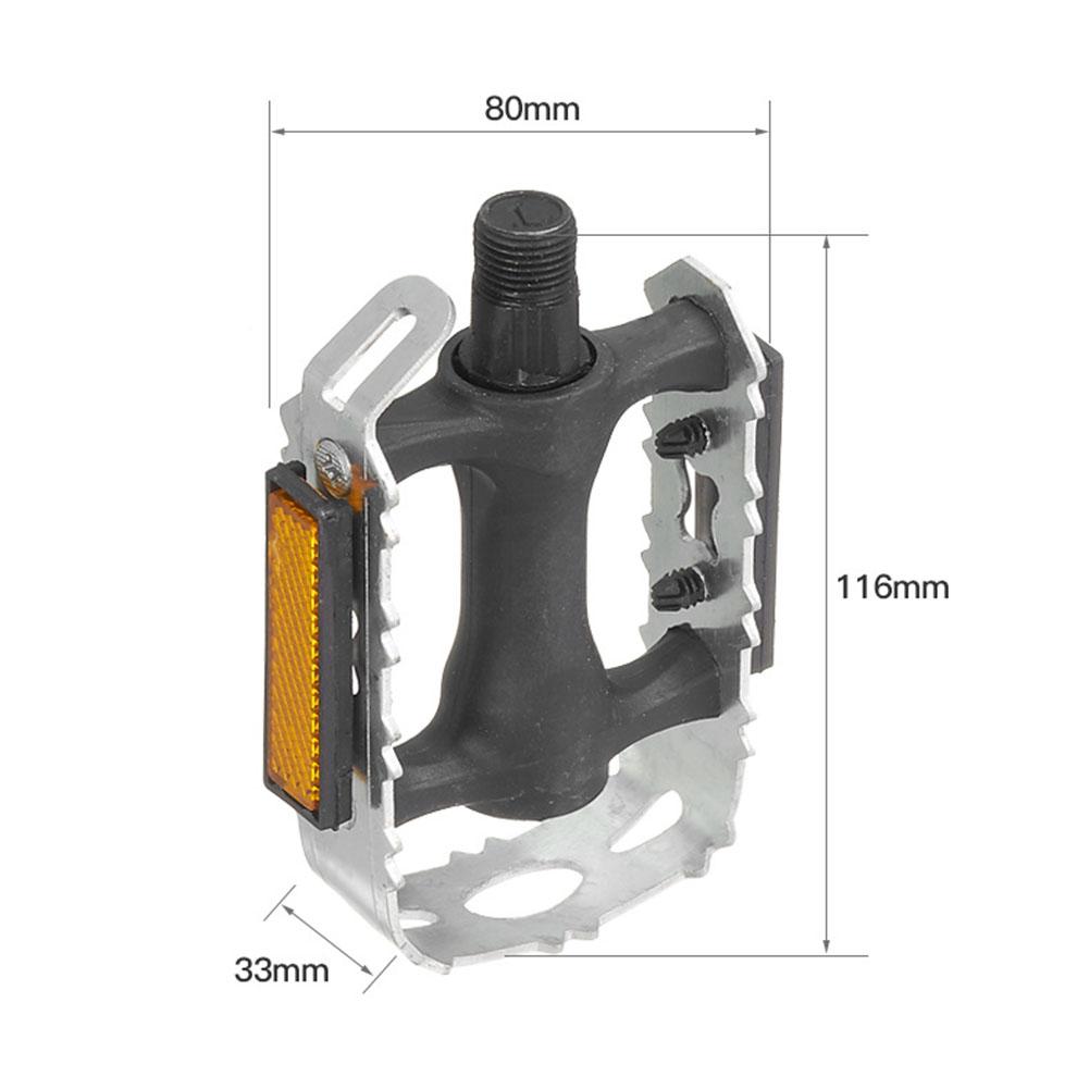 K1155 Mountainbike Klapppedal – Rutschfest, 180° Faltbar, Aluminium, 570 G, Mit Reflektoren, Für MTB, Rennrad & Faltrad