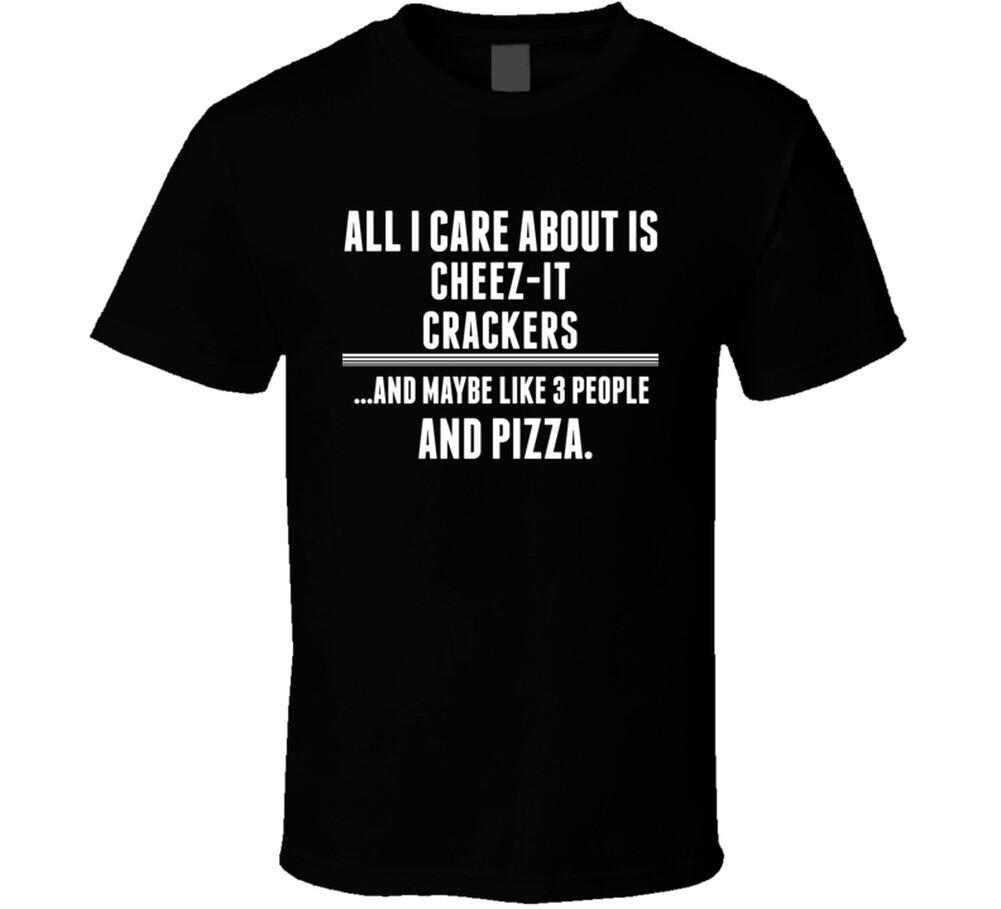 New All I Care About Is Cheez-It Crackers Funny Food Fan Cool T Shirt XXL