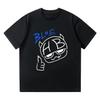 Hannah Bahng Blue HB Tshirt Men Women Cotton Quality Short Sleeve Tees Male Fashion Cartoon Graphic T-Shirts Comfortable Clothes