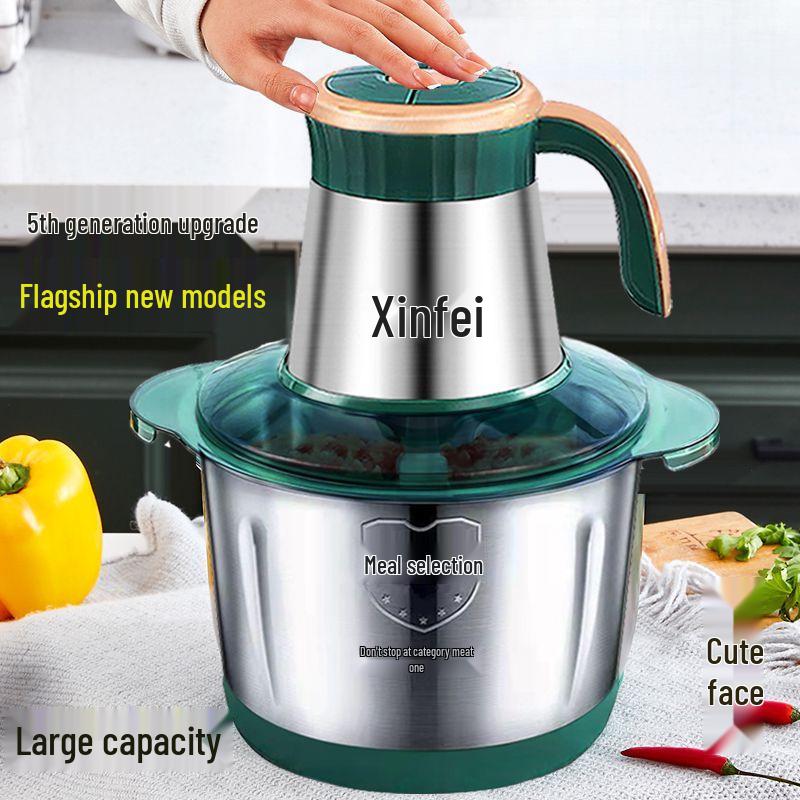 Multifunctional Electric Meat Grinder & Vegetable Chopper with Dough Kneading, Large Capacity