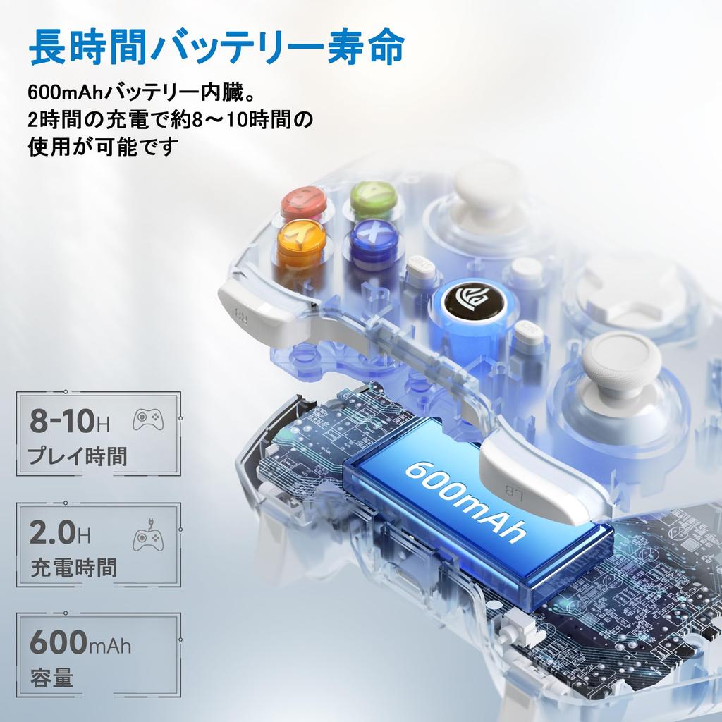 EasySMX 9013Pro Wireless Game Controller with Hall Effect Bluetooth Controller Gamepad for Windows Android Phone TV Stem and Comfortable Design