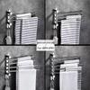 Du'ao 304 Stainless Steel 5-Bar Swivel Towel Rack