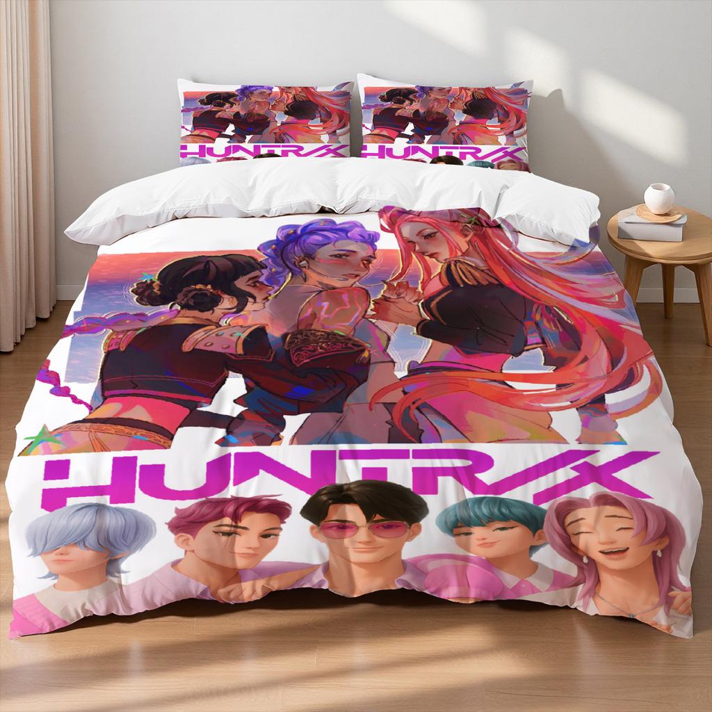 Rumi Lovci Démonů K-pop Dívky Kluci Skupina Tištěný Bez výplně Povlak na Peřinu Více Velikostí Ložnice Kolej Dovolená Dekorace Lůžkovin