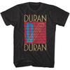 T-shirt da uomo Duran Duran Maglietta Nera Logo Arte Anni '80 Pop Rock Band Album T-shirt Unisex