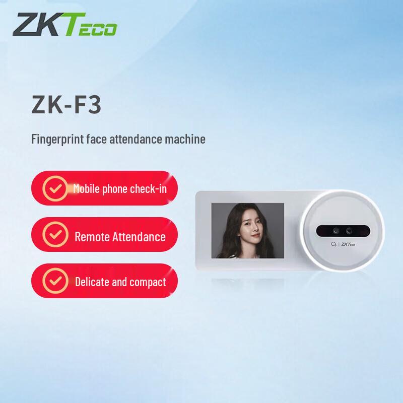 ZKTECO ZK-F3 Multi-Biometric Cloud Attendance System