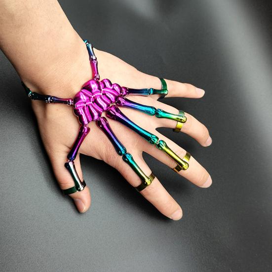 

Halloween Bracelet Ghost Hand Realistic Unisex Texture Colorful Punk Style Bracelet