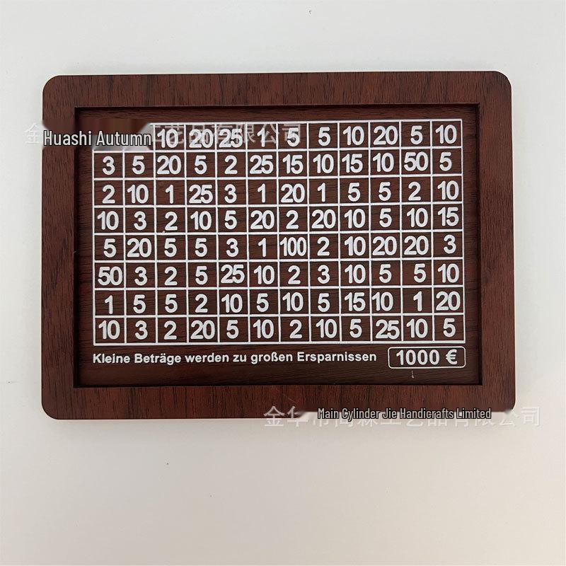 Children's Wooden Savings Box with Counter