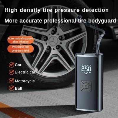 80W Car Mounted Large Battery Inflation Pump Portable Wireless Air Pump Equipped with LED Anti Freeze Electric Pump