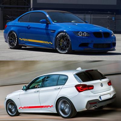 Car Door Sticker Honeycomb Graphics Vinyl Decals Applique Tuning Accessories For BMW 1 Series E82 E87 E88 F20 F21 F70 E81 F40