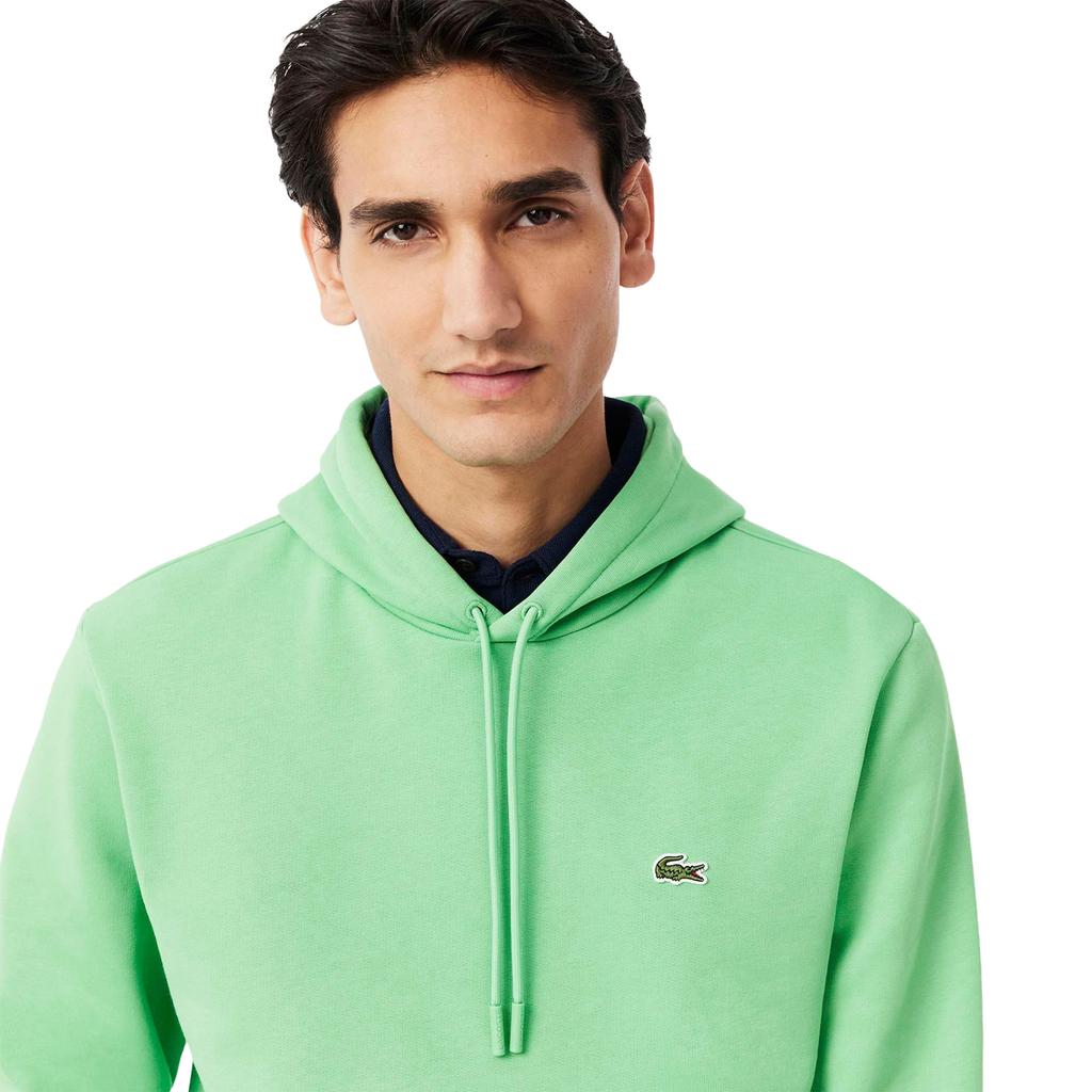 Lacoste Mens Organic Cotton Fleece Hoodie