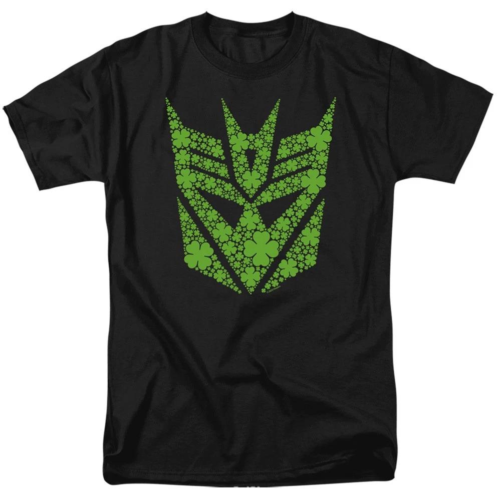 Transformers St. Patrick s Day Decepticon Shamrock Unisex Children s T-shirt Black 100