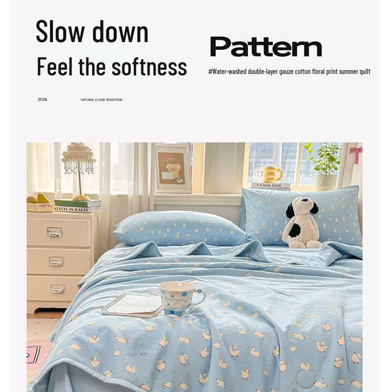 Xinjiang Cotton Double-Layer Gauze Summer Quilt