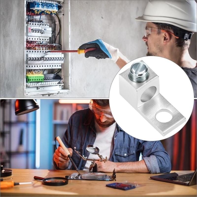 Fast Installation Terminals Blocks High Conductivity Aluminum Grounding Terminals Lug for Circuits breaker Connection