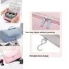 Travel Hair Dryer And Curling Iron Organizer Pu Storage Bag For Bathroom And Vacation Use