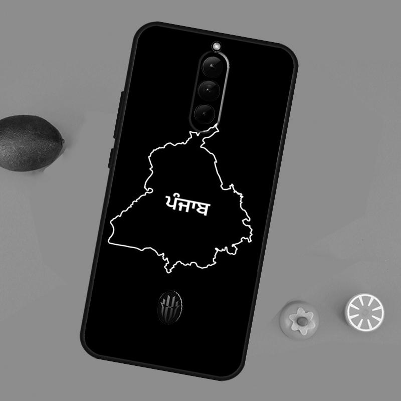Punjab Map Outline Case For ZTE Nubia Red Magic 8S 9S 10S 8 9 10 11 Pro Plus 6 7 6S 7S Pro RedMagic 10 Air Cover