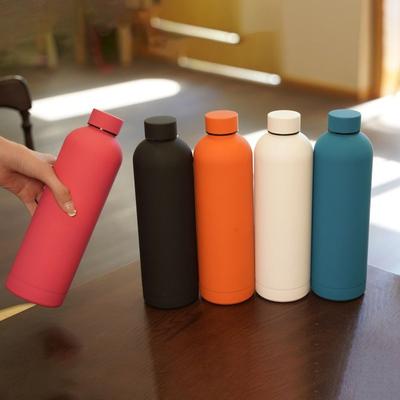 500/750ml Small Mouth Insulated Cup Stainless Steel Frosted Vacuum Flask Insulated Water Bottle