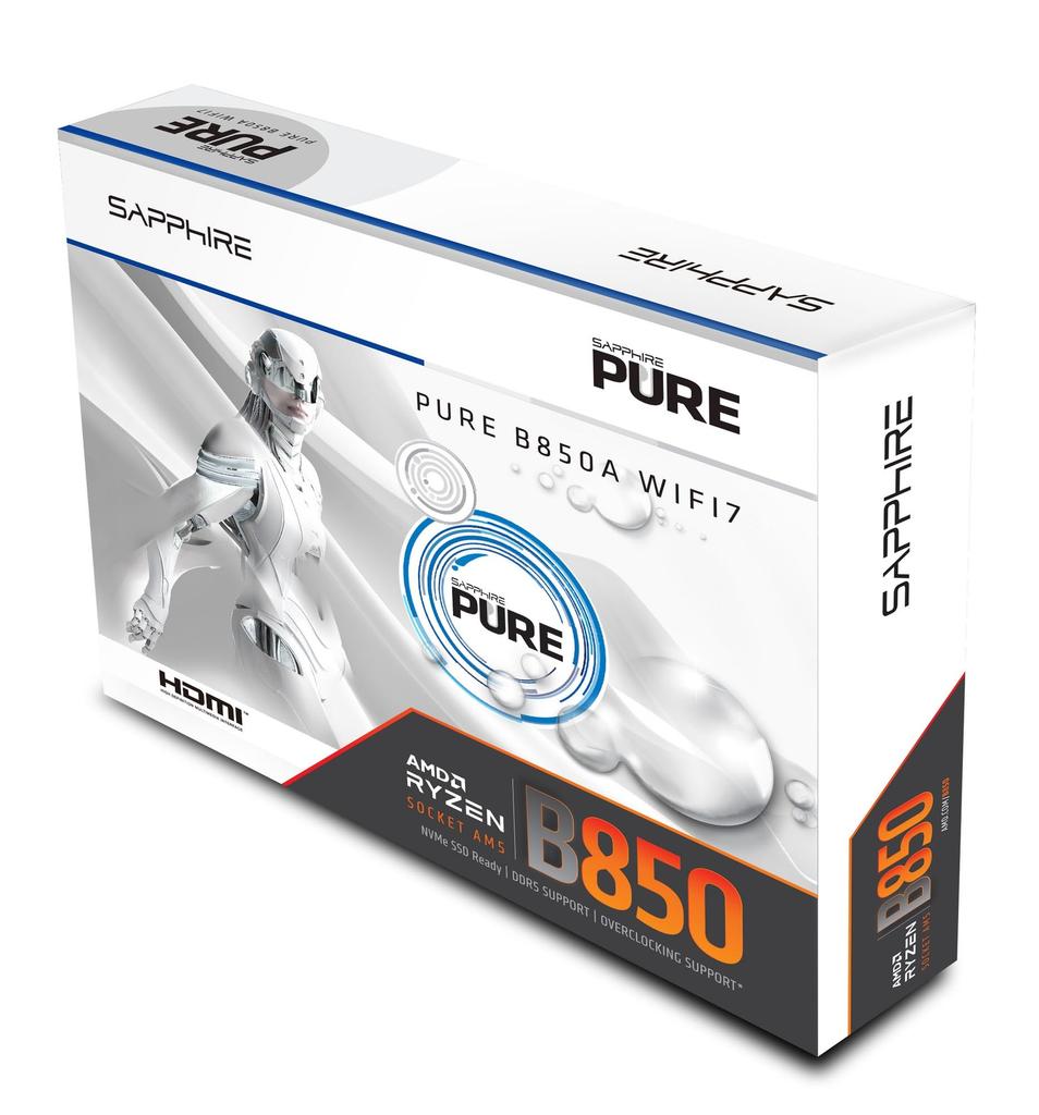 SAPPHIRE PURE B850A WIFI7 ATX Motherboard MB6836 52123-11-40G