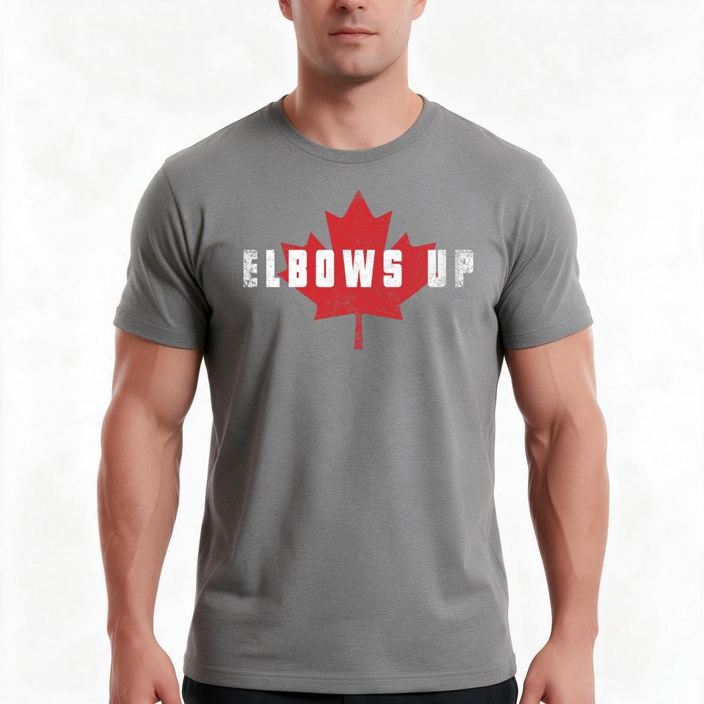 Elbows Up Tshirt Summer Casual Cotton Tee Oversized Streetwear Tops Vintage Graphic Print Loose Fit Short Sleeve