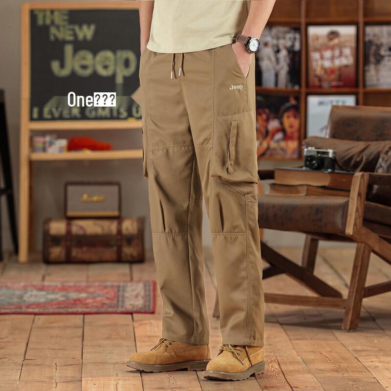 JEEP Men s American Style Retro Loose Cargo Pants XL