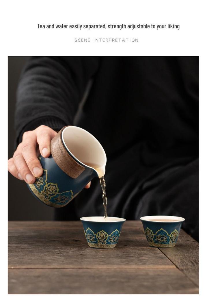 High-End Business Souvenir Tea Set: On-the-Go Gift for Clients & Friends